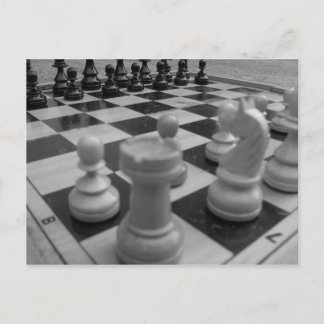 Carte Postale Jeu d'échecs B&W