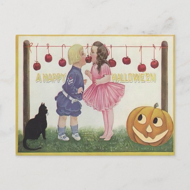Carte Postale Jeu d'Halloween Snap vintage (Devant)