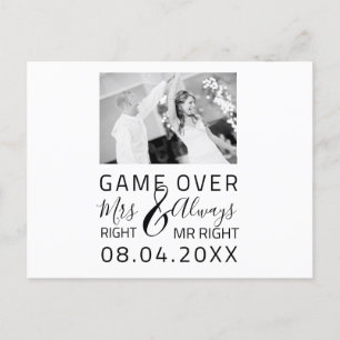 Carte Postale Jeu Sur Funny Enregistrer La Date Photo Mariage