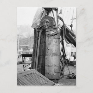 Carte Postale Jeune fille de bois, dispositif de torture, 1910s