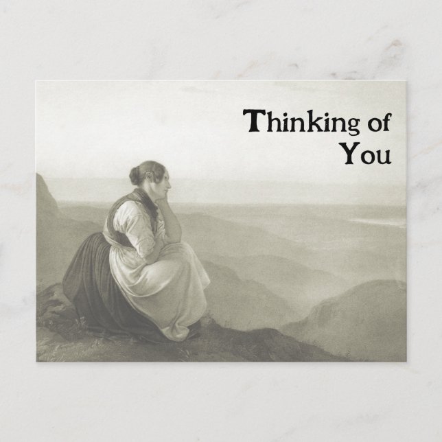 Carte Postale Jeune fille victorienne (Devant)