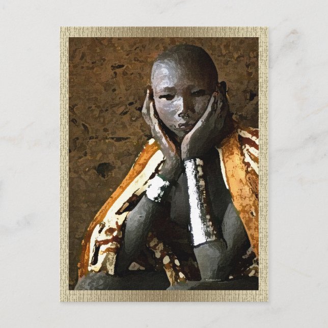 Carte Postale Jeune garçon africain (Devant)