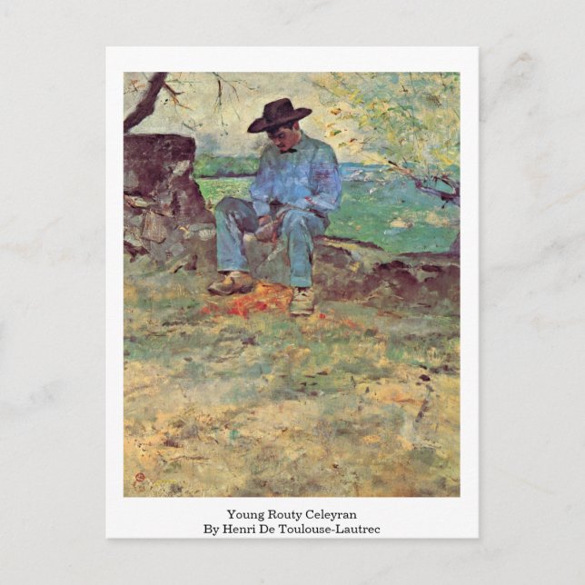 Carte Postale Jeune Routy Celeyran Par Henri De Toulouse-Lautrec (Devant)