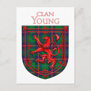 Carte Postale Jeune Tartan Scottish Plaid Lion Rampant