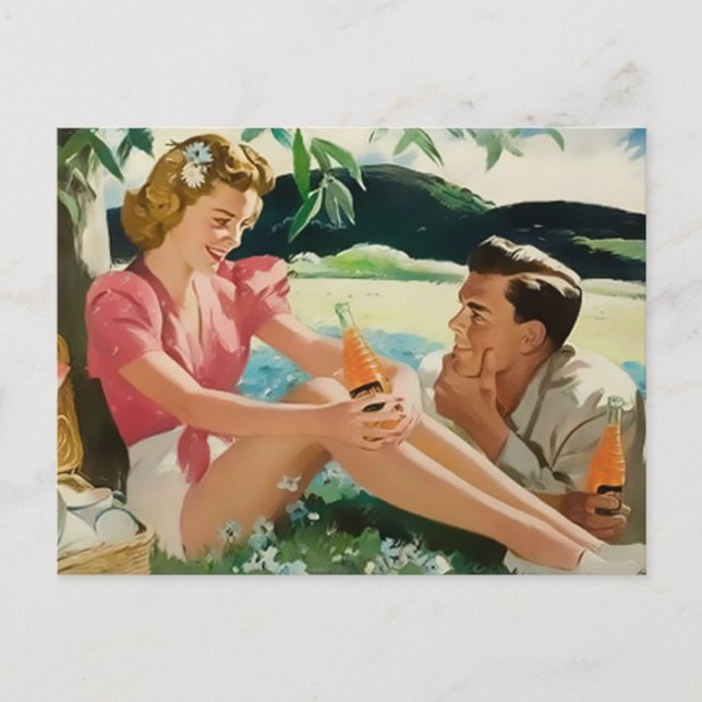 Carte Postale Jeunes couples (Devant)