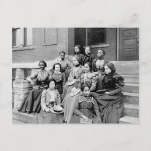 Carte Postale Jeunes dames chez Fisk, 1890s