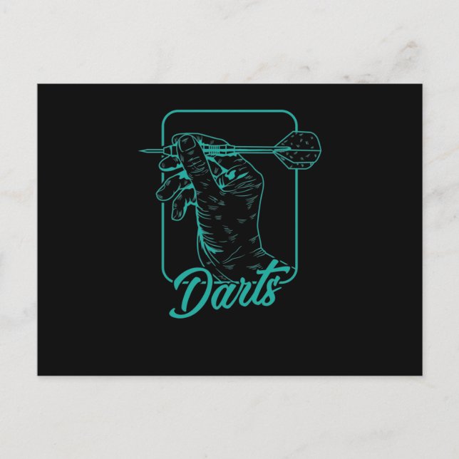 Carte Postale Jeux de Dart (Devant)