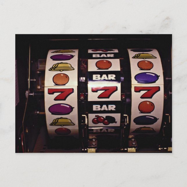 Carte Postale Jeux, machines à sous (Devant)