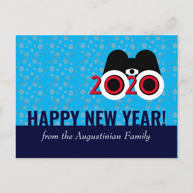 Carte Postale JEUX NOUVEL AN 2020 Vision Snowflakes Nouvel An (Devant)