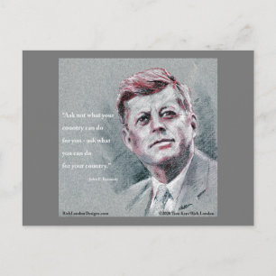 Carte Postale JFK & Citation