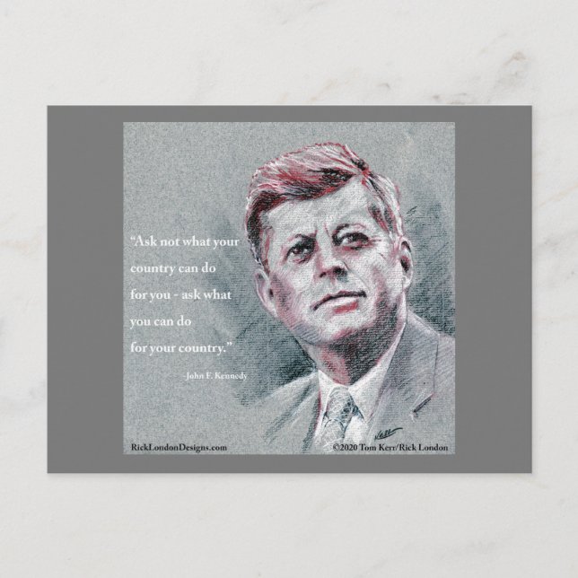 Carte Postale JFK & Citation (Devant)