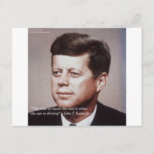 Carte Postale JFK Réparer La Citation Célèbre Du Toit