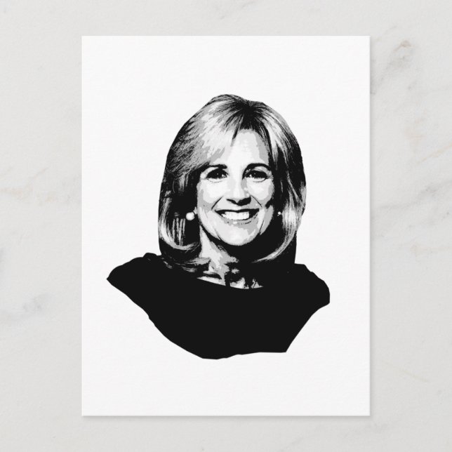 CARTE POSTALE JILL BIDEN (Devant)
