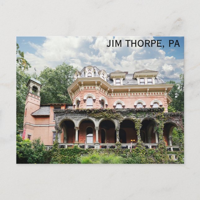 Carte Postale Jim Thorpe Pennsylvania Harry Packer Mansion (Devant)
