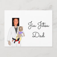 Jiu Jitsu papa photos personnalisées et texte manu
