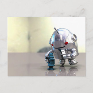 Carte postale Jo Bot VS Little Blue Bot