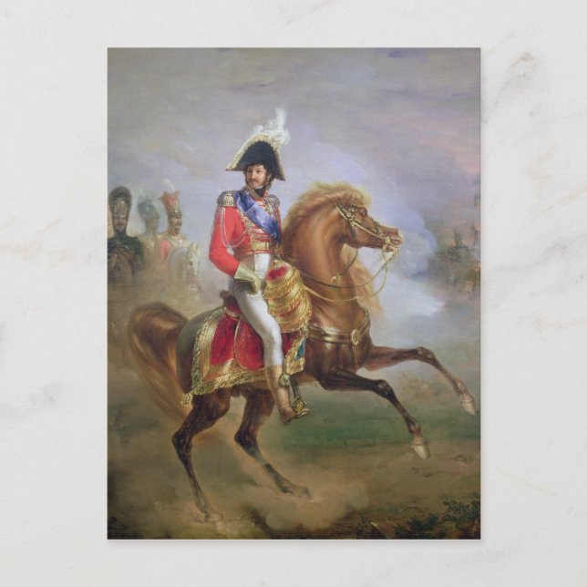 Carte Postale Joachim Murat à cheval, 1814-15 (Devant)