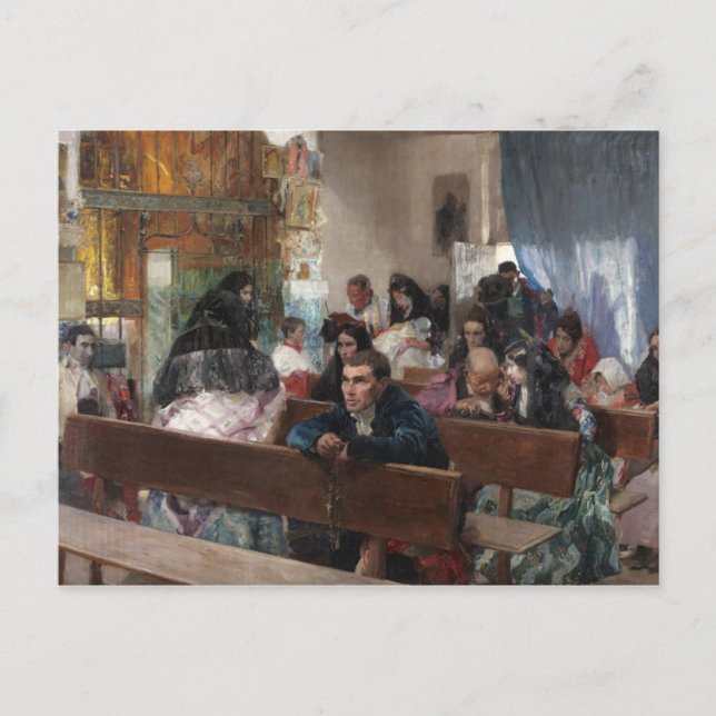 Carte Postale Joaquin Sorolla - Le Baptême (Devant)