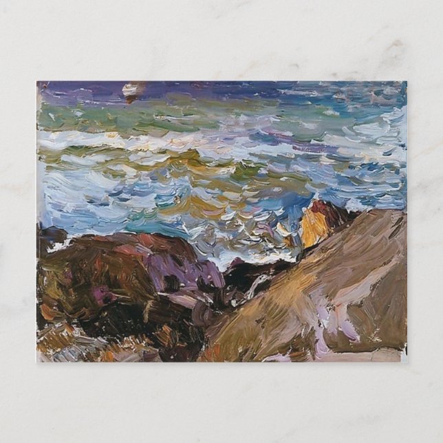 Carte Postale Joaquín Sorolla - Mer à Ibiza (Devant)