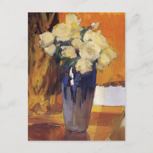 Carte Postale Joaquín Sorolla - Roses blanches du Jardin de la M