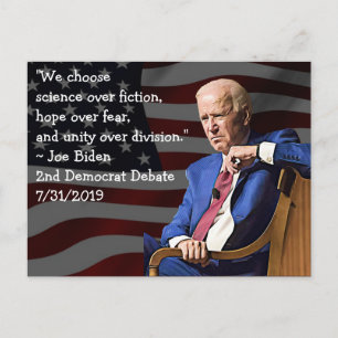Carte Postale Joe Biden cite l'Amérique