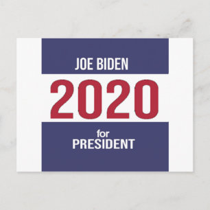 Carte Postale Joe Biden pour l'élection présidentielle 2020 USA