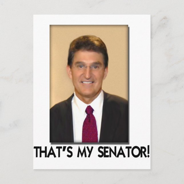 Carte Postale Joe Manchin, C'est mon sénateur ! (Devant)