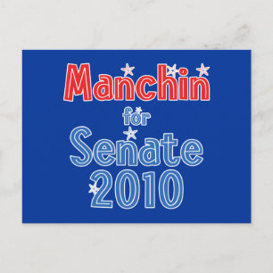 Carte Postale Joe Manchin pour Sénat 2010 Star Design