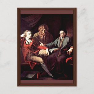 Carte Postale Johann Heinrich Fuseli s'entretenant avec l'histor