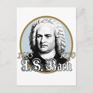 Carte Postale Johann Sebastian Bach