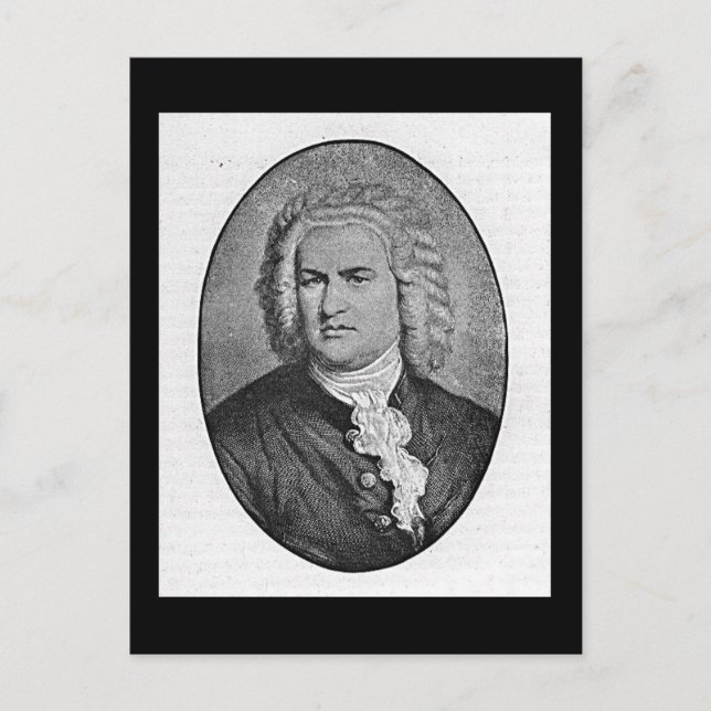 Carte Postale Johann Sebastian Bach (Devant)