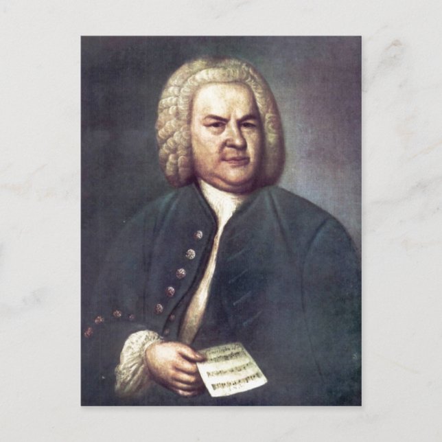 Carte Postale Johann Sebastian Bach im Jahre 1746, mit R? tselka (Devant)