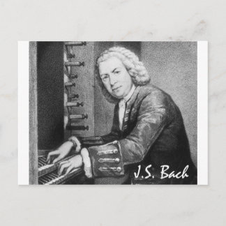 Carte Postale Johann Sebastian Bach Stuff