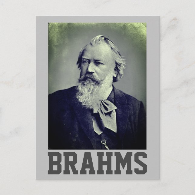 Carte Postale Johannes Brahms (1889) (Devant)