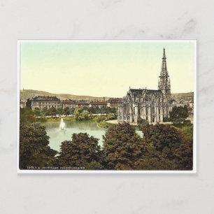 Carte Postale Johannes Kirche, Stuttgart, Wurtemburg, Allemagne 