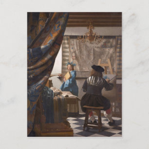 Carte Postale Johannes Vermeer - Allégorie de l'art de la peintu