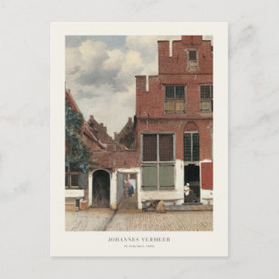 Carte Postale Johannes Vermeer L'Architecturale De Little Street