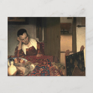Carte Postale Johannes Vermeer Un Sommeil De Filles