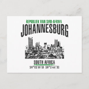 Carte Postale Johannesburg