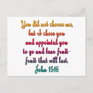 Carte Postale John 15:16