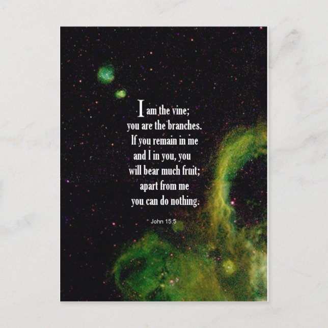 Carte Postale John 15:5 (Devant)