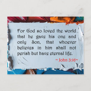Carte Postale John 3:16