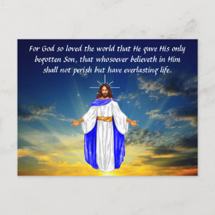 Carte Postale John 3:16  