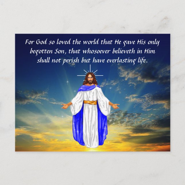 Carte Postale John 3:16 (Devant)