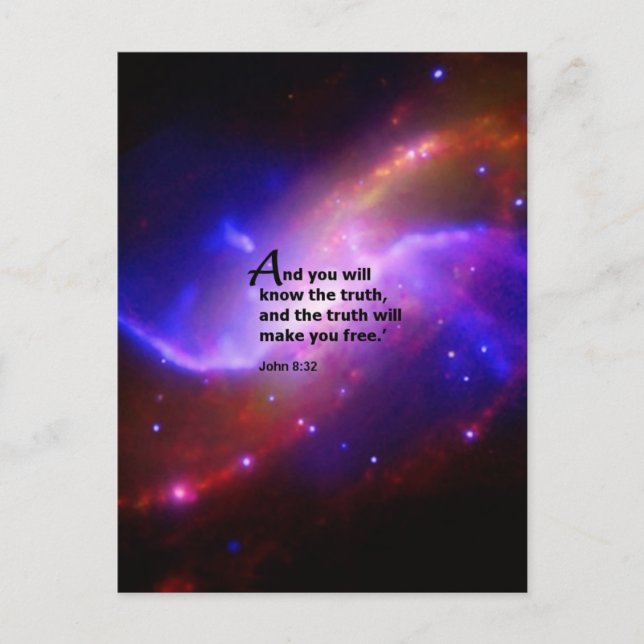 Carte Postale John 8:32 (Devant)