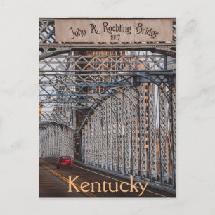 Carte Postale John A. Pont de suspension rougebling Kentucky USA
