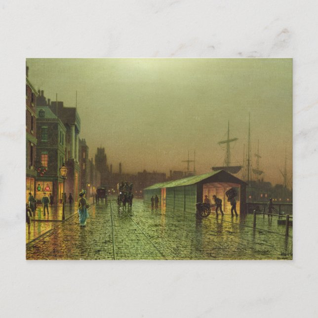 Carte Postale John Atkinson Grimshaw | Docks Liverpool (Devant)