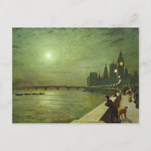 Carte Postale John Atkinson Grimshaw - Réflexions sur la Tamise