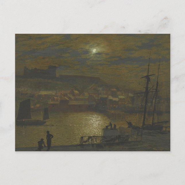 Carte Postale John Atkinson Grimshaw - Whitby de Scotch Head (Devant)