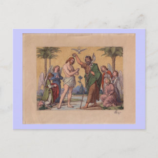 CARTE POSTALE JOHN BAPTIZING JESUS